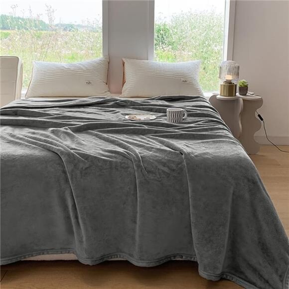 King Size Fleece Blankets for All Season 330 GSM Warm Fuzzy Microplush
